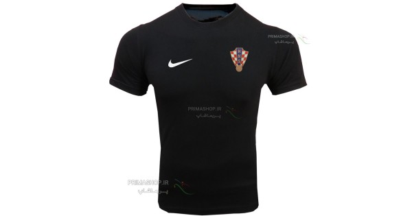 تیشرت هواداری تیم ملی کرواسی، مشکی، آستین کوتاه